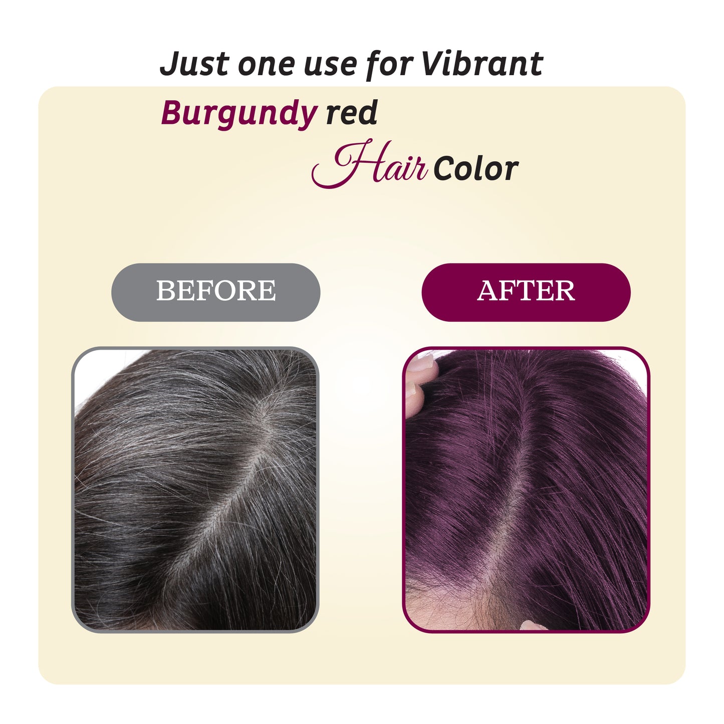 Henna Based Hair Color | Burgundy Red Henna for Hair - Prem Dulhan