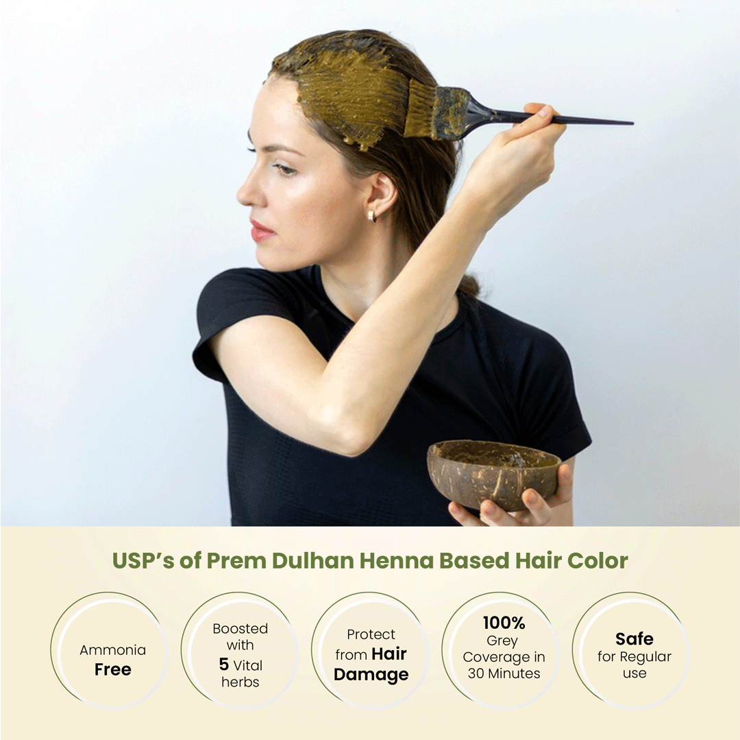 Henna Based Hair Color | Natural Black Henna for Hair