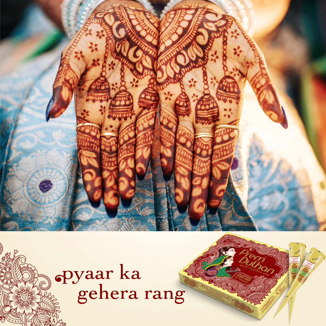 Prem Dulhan Mehendi Cone | 100% Natural Henna Cone-Yellow Box