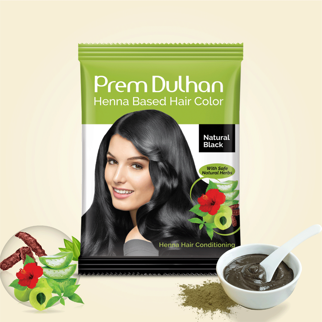 Henna Based Hair Color | Natural Black Henna for Hair