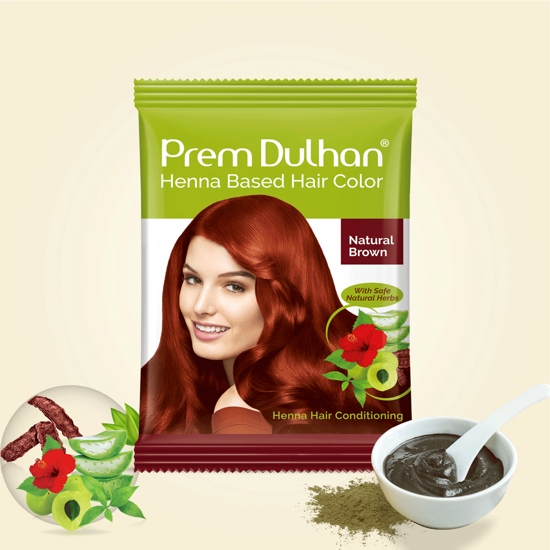 Henna Based Hair Color | Natural Brown Henna for Hair