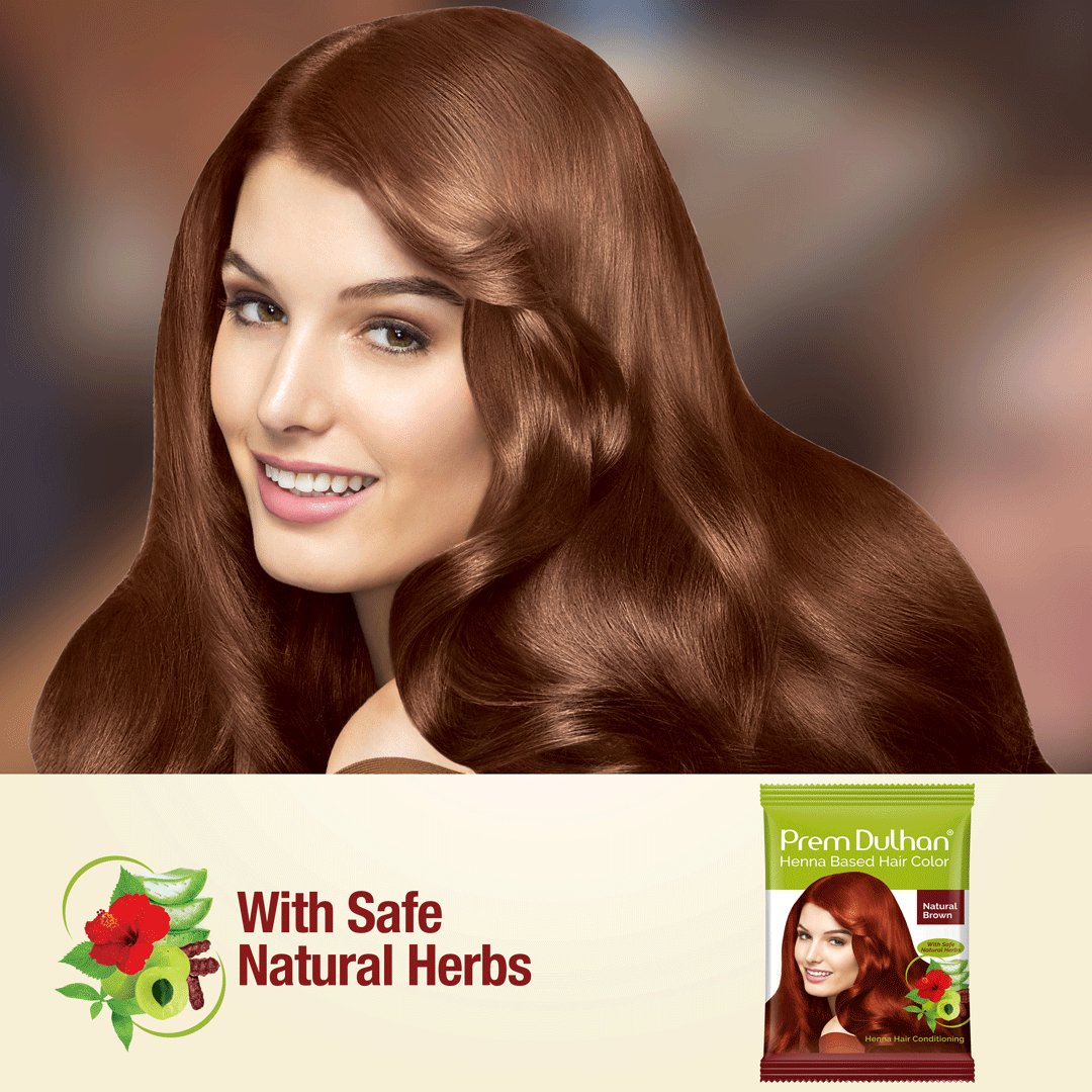 Henna Based Hair Color | Natural Brown Henna for Hair