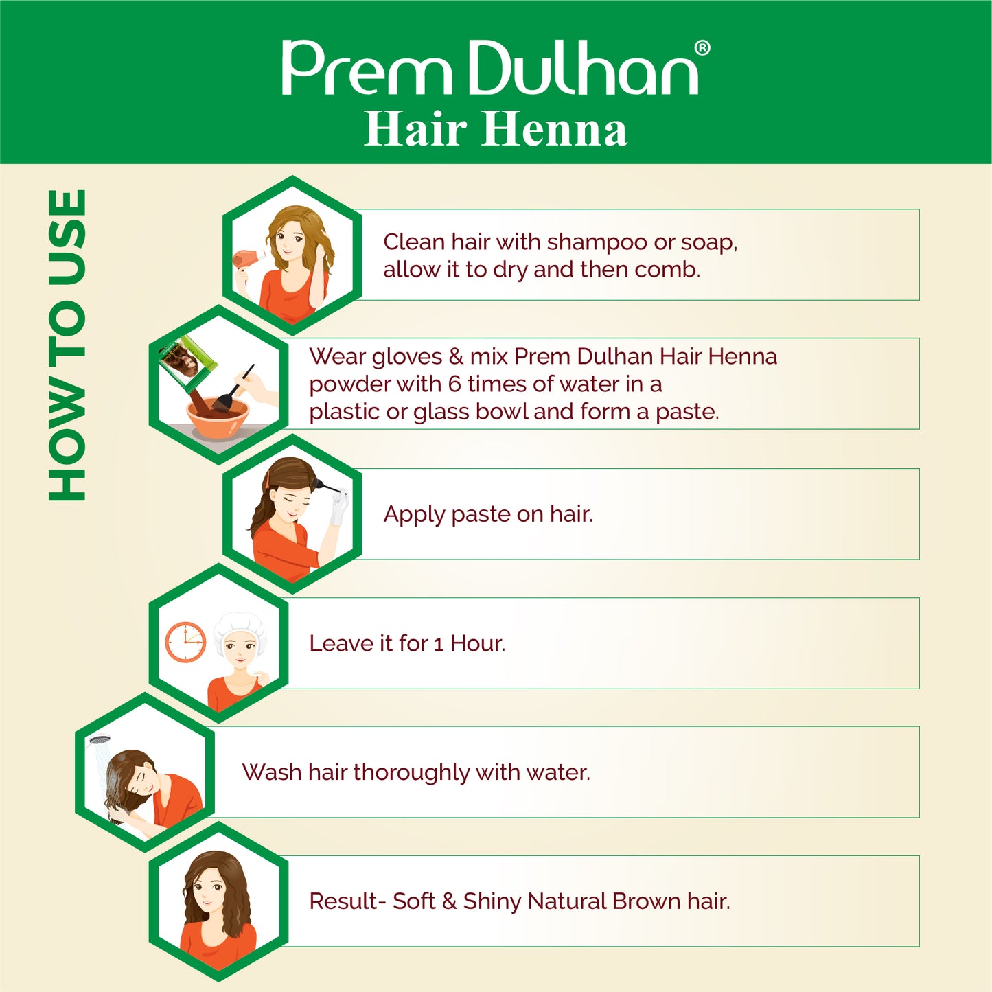 Hair Henna Natural Brown | Best Henna for Grey Hair