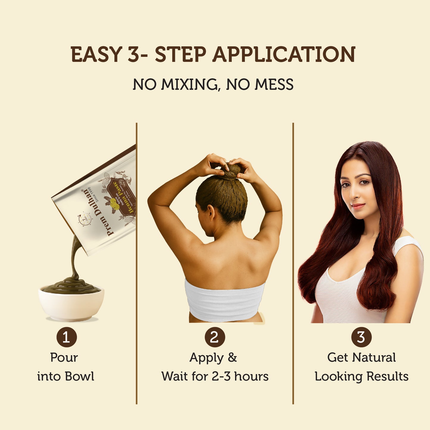 Prem Dulhan Ready-to-Use Natural Henna Paste for Hair | Grey Coverage with 21 Vital Herbs