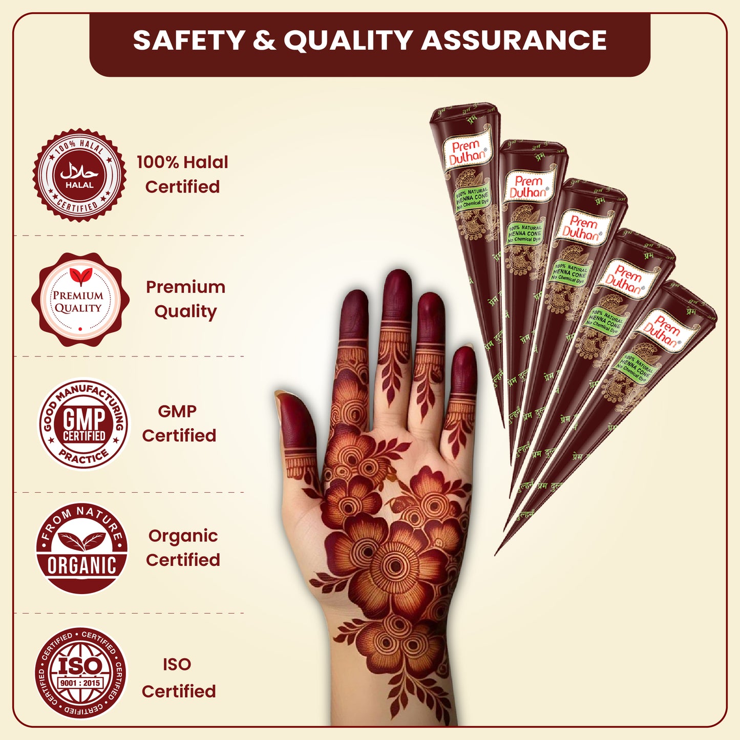 Natural Bridal Mehendi Cone | Perfect for Brides and Weddings