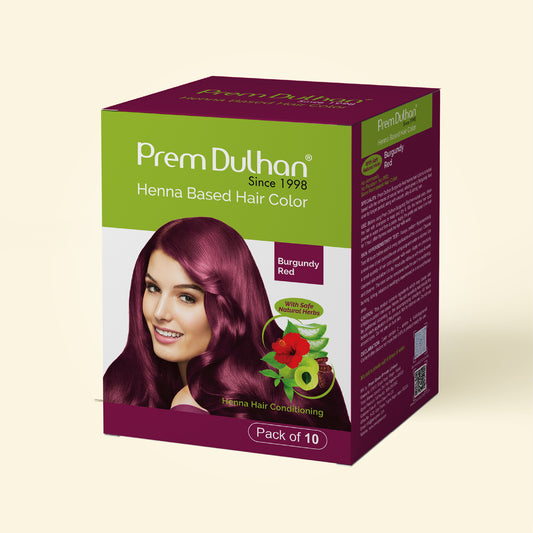 Henna Based Hair Color | Burgundy Red Henna for Hair