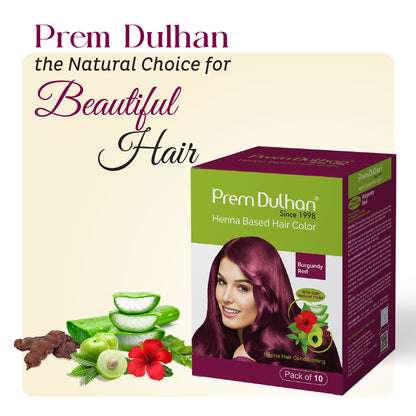 Henna Based Hair Color | Burgundy Red Henna for Hair