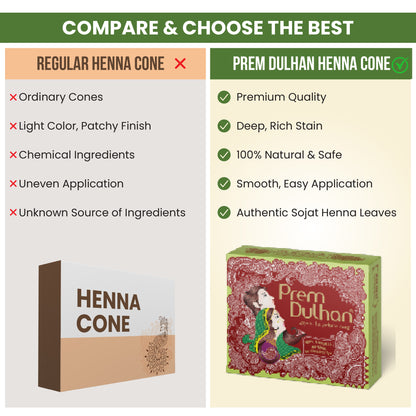Prem Dulhan Mehendi Cone | 100% Natural Henna Cone