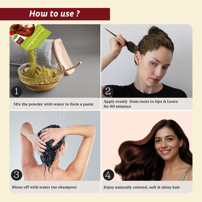 Henna Based Hair Color | Natural Brown Henna for Hair