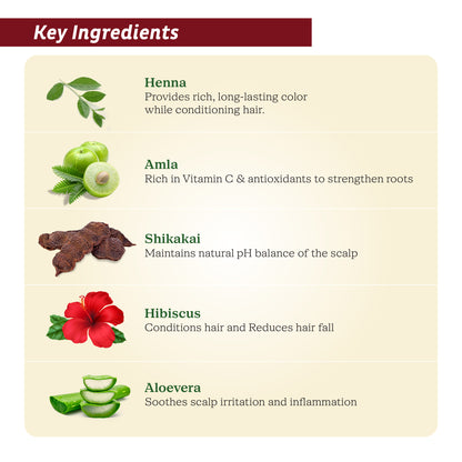 Henna Based Hair Color | Natural Brown Henna for Hair