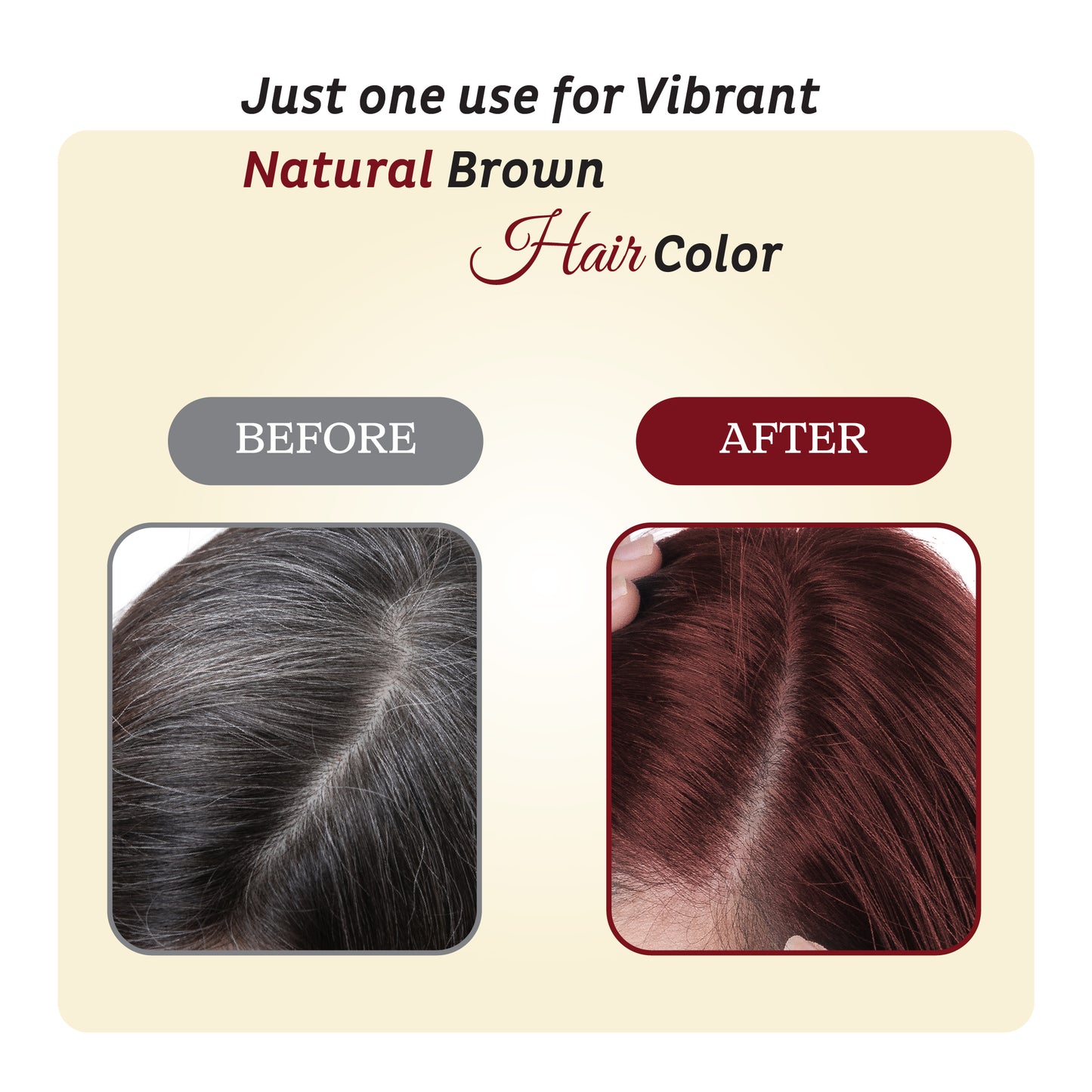 Henna Based Hair Color | Natural Brown Henna for Hair