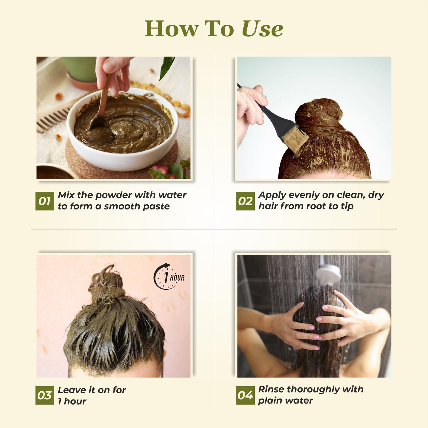 Hair Henna Natural Brown | Best Henna for Grey Hair