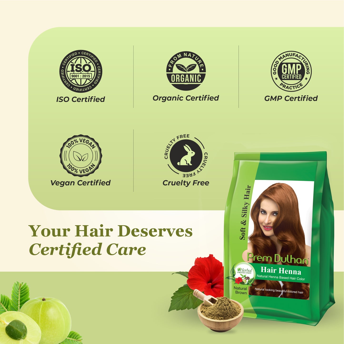 Hair Henna Natural Brown | Best Henna for Grey Hair