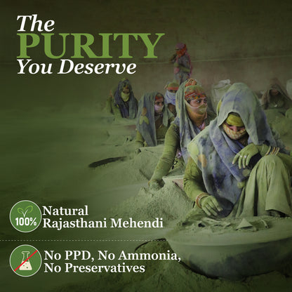 100% Pure Henna Mehendi Powder for Hair & Body Art - Prem Dulhan