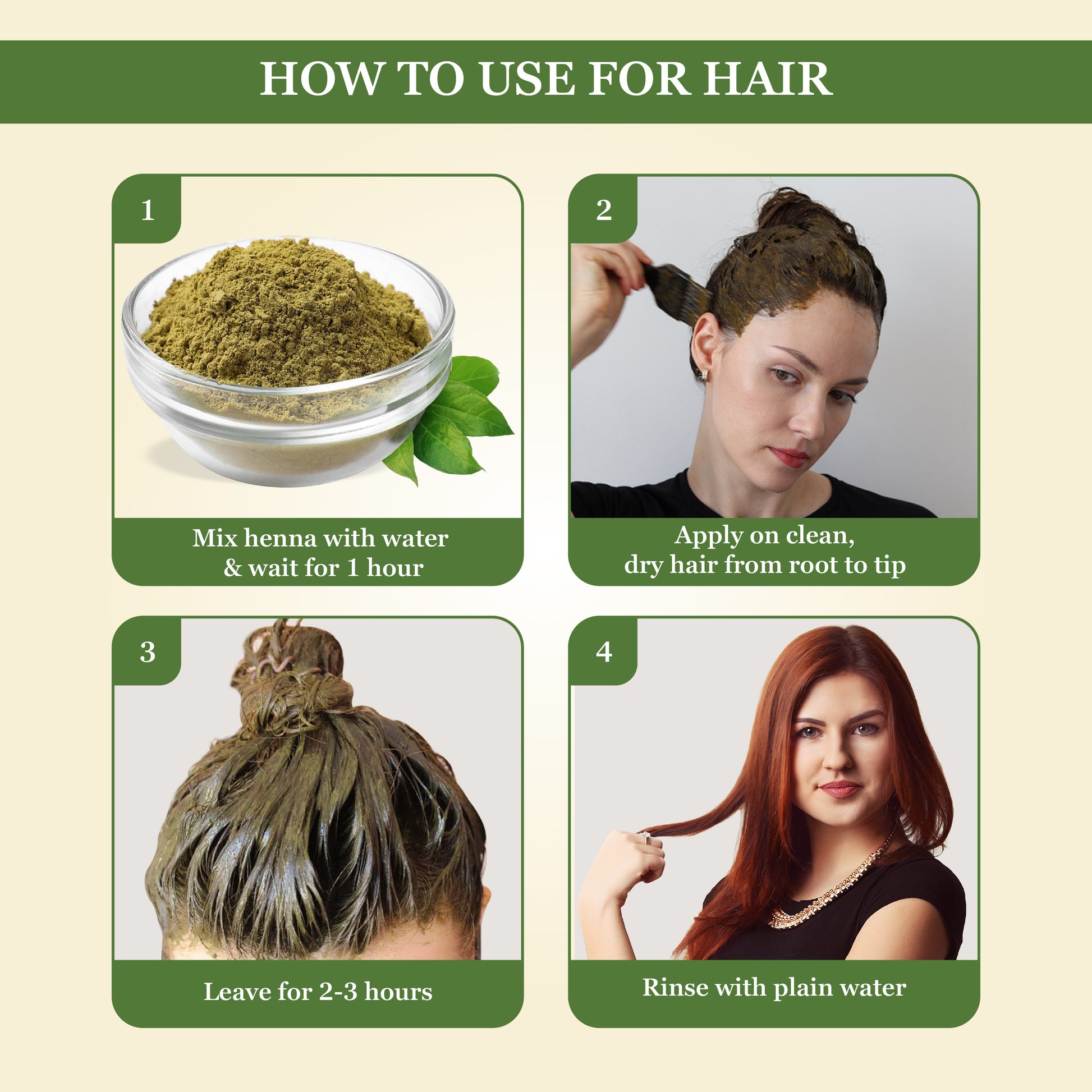 100% Pure Henna Mehendi Powder for Hair & Body Art - Prem Dulhan