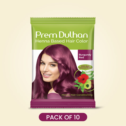 Henna Based Hair Color | Burgundy Red Henna for Hair