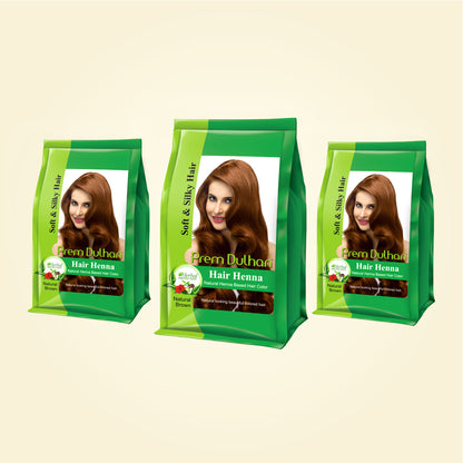 Hair Henna Natural Brown | Best Henna for Grey Hair