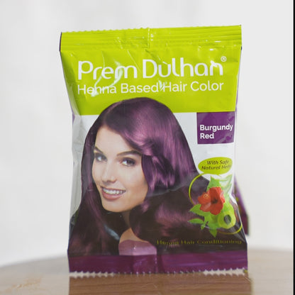 Henna Based Hair Color | Burgundy Red Henna for Hair